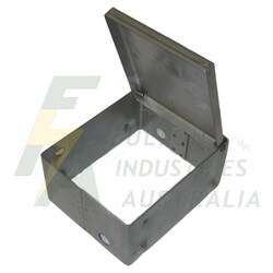 MEB1 stainless steel earth rod pit with hinged lid